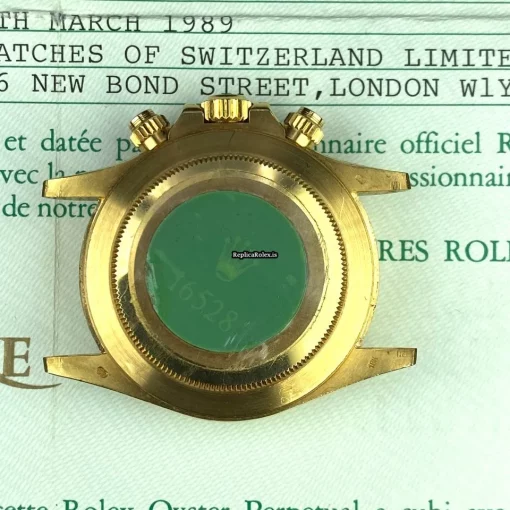Appealing Replica Rolex Daytona 16528 Caliber 4030 Automatic Movement 40mm Yellow Gold Case Mens/unisex Watch - Image 15