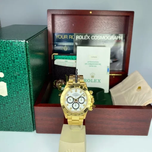 Appealing Replica Rolex Daytona 16528 Caliber 4030 Automatic Movement 40mm Yellow Gold Case Mens/unisex Watch - Image 2