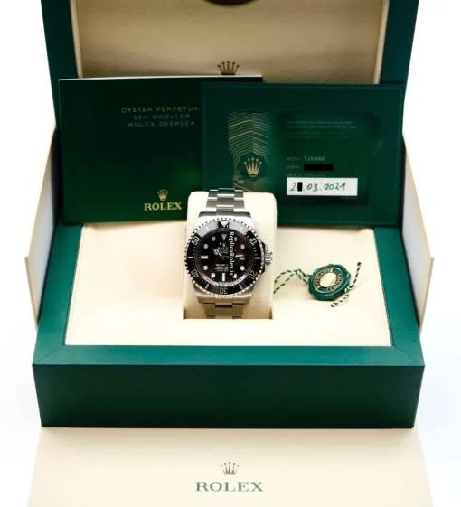 Defect Replicas Rolex Sea-dweller Deepsea 126660 Caliber 3235 Automatic Movement 44mm Steel Case Mens/unisex Watch - Image 2