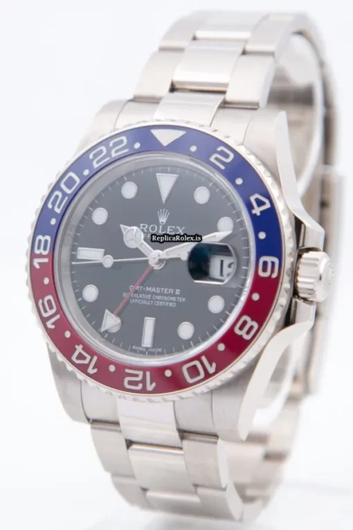 Neat Replica Rolex Gmt-master II 116719blro Automatic Movement 40mm White Gold Case Mens/unisex Watch - Image 2