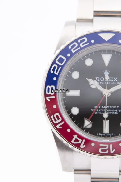 Neat Replica Rolex Gmt-master II 116719blro Automatic Movement 40mm White Gold Case Mens/unisex Watch - Image 4