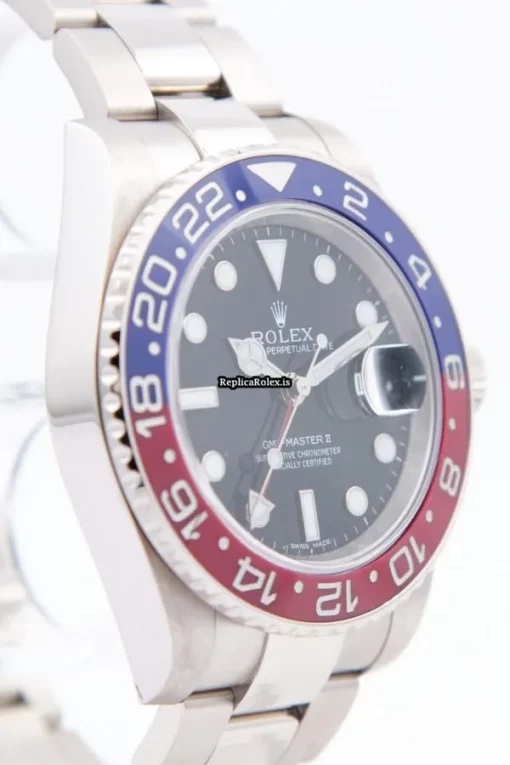 Neat Replica Rolex Gmt-master II 116719blro Automatic Movement 40mm White Gold Case Mens/unisex Watch - Image 5