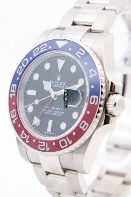 Neat Replica Rolex Gmt-master II 116719blro Automatic Movement 40mm White Gold Case Mens/unisex Watch - Image 6