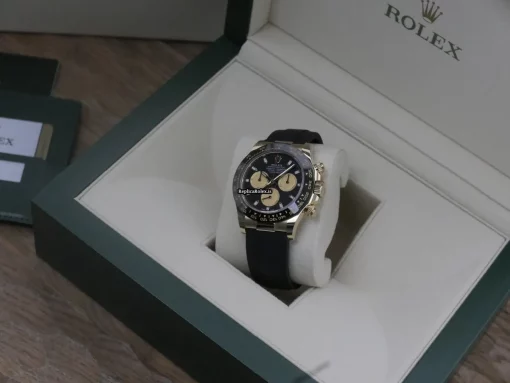 Special Replica Rolex Daytona 116518ln-0039 Caliber 4130 Automatic Movement 40mm Yellow Gold Case Mens/unisex Watch - Image 9