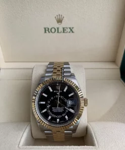 Amazing Replica Rolex Sky-dweller 326933 Caliber 9001 Automatic Movement 42mm Gold/steel Case Mens/unisex Watch