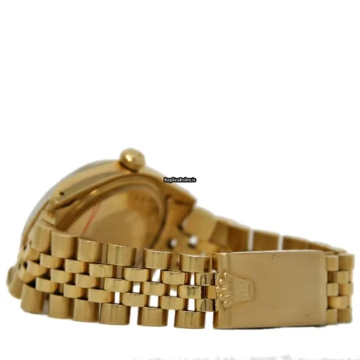 Inexpensive Fake Rolex Oyster Perpetual Date 1503 Automatic Movement 34mm Yellow Gold Case Mens/unisex Watch - Image 3
