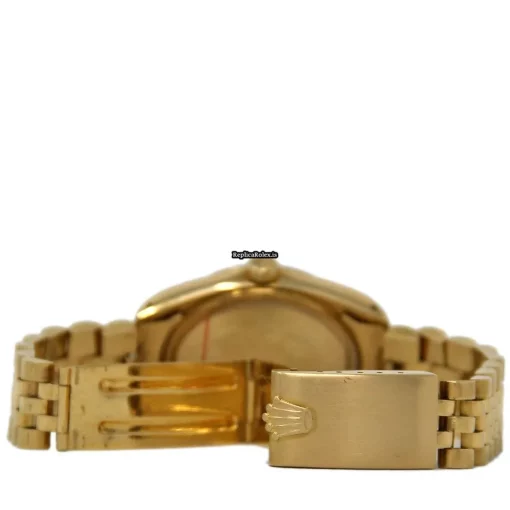 Inexpensive Fake Rolex Oyster Perpetual Date 1503 Automatic Movement 34mm Yellow Gold Case Mens/unisex Watch - Image 4