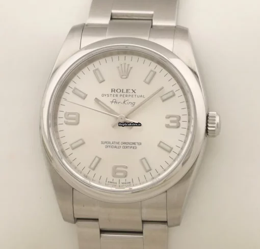 Attractive Replica Rolex Air King 114200 Caliber 3130 Automatic Movement 34mm Steel Case Mens/unisex Watch