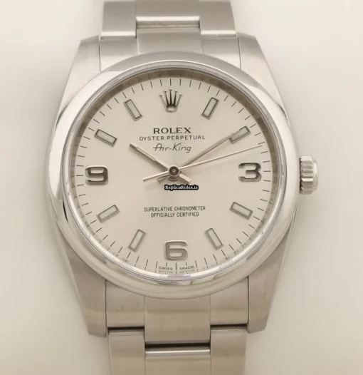 Attractive Replica Rolex Air King 114200 Caliber 3130 Automatic Movement 34mm Steel Case Mens/unisex Watch - Image 4