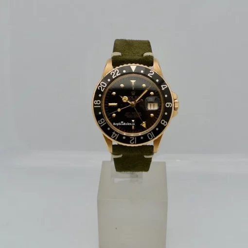 Fabulous Replica Rolex Gmt-master 1675 Caliber 1570 Automatic Movement 40mm Yellow Gold Case Mens/unisex Watch - Image 2