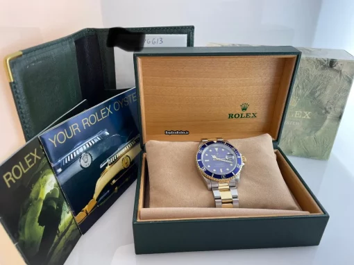 Distinctive Replica Rolex Submariner Date 16613 Caliber 3135 Automatic Movement 40mm Gold/steel Case Mens/unisex Watch - Image 12