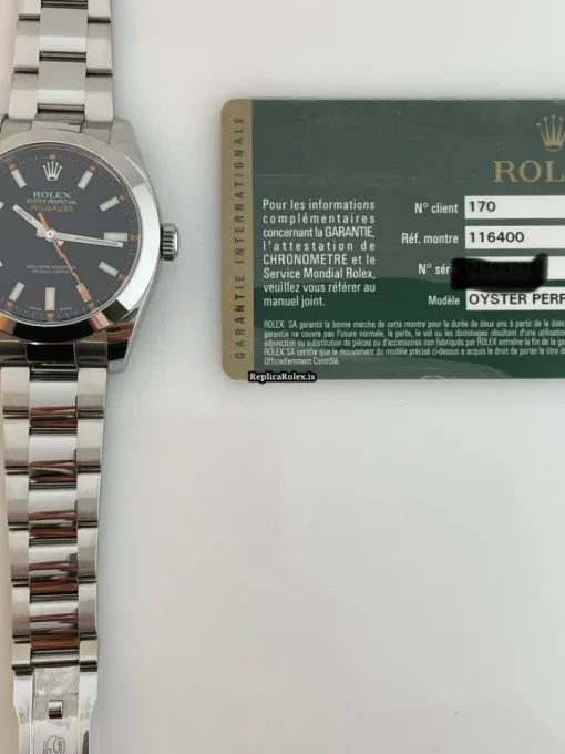 Appealing Replica Rolex Milgauss 116400 Caliber 3131 Automatic Movement 40mm Steel Case Mens/unisex Watch - Image 11