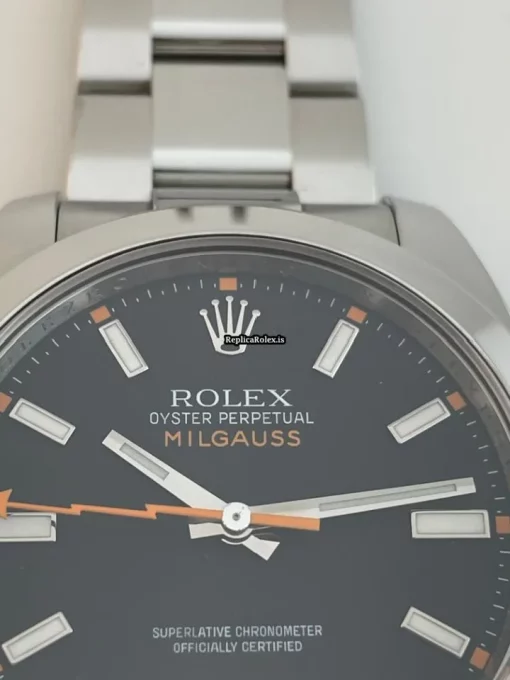 Appealing Replica Rolex Milgauss 116400 Caliber 3131 Automatic Movement 40mm Steel Case Mens/unisex Watch - Image 6