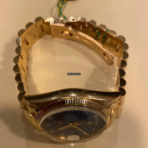 Neat Fake Rolex Day-date 36 18038 Caliber 3055 Automatic Movement 36mm Yellow Gold Case Mens/unisex Watch - Image 3