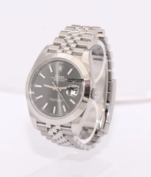 Swiss Clone Rolex Datejust 126300 Automatic Movement 41mm Steel Case Mens/unisex Watch - Image 3