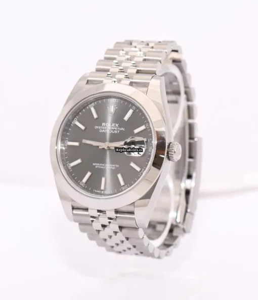 Swiss Clone Rolex Datejust 126300 Automatic Movement 41mm Steel Case Mens/unisex Watch - Image 4