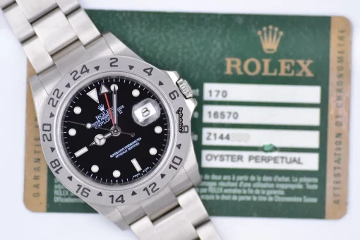 Offering Replica Rolex Explorer II 16570t Caliber 3185 Automatic Movement 40x47,2mm Steel Case Mens/unisex Watch - Image 11