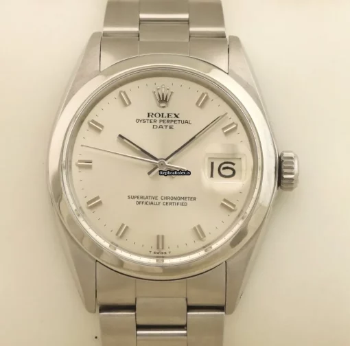 Appealing Replica Rolex Oyster Perpetual Date 1500 Caliber 1570 Automatic Movement 34mm Steel Case Mens/unisex Watch