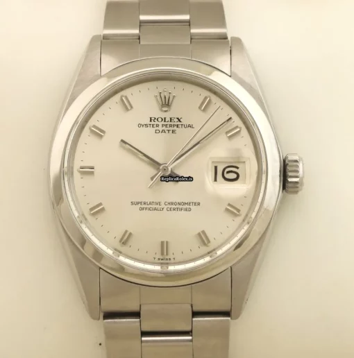 Appealing Replica Rolex Oyster Perpetual Date 1500 Caliber 1570 Automatic Movement 34mm Steel Case Mens/unisex Watch - Image 3