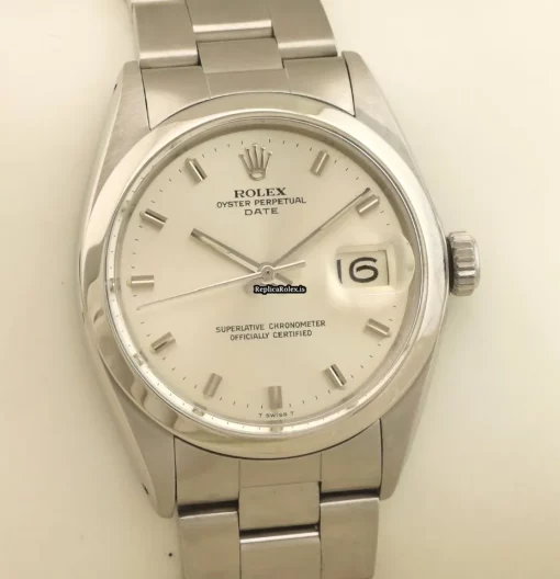 Appealing Replica Rolex Oyster Perpetual Date 1500 Caliber 1570 Automatic Movement 34mm Steel Case Mens/unisex Watch - Image 4