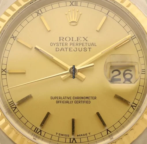 Trustworthy Replica Rolex Datejust 16233 Caliber 3135 Automatic Movement 36mm Gold/steel Case Mens/unisex Watch - Image 2