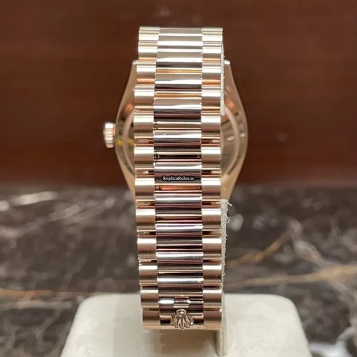 Trustworthy Replica Rolex Day-date 36 128235 Caliber 3255 Automatic Movement 36mm Rose Gold Case Mens/unisex Watch - Image 4