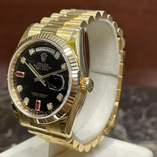 Reliable Fake Rolex Day-date 36 118238 Caliber 3155 Automatic Movement 36mm Yellow Gold Case Mens/unisex Watch - Image 3
