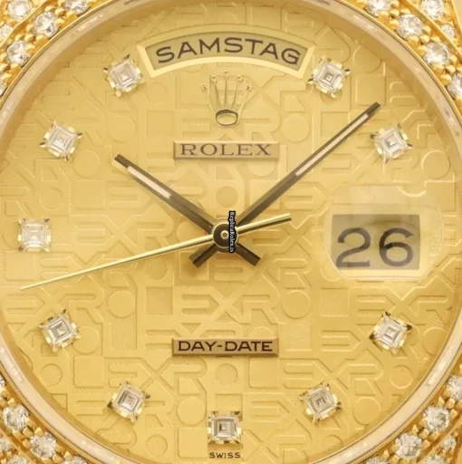 Fantastic Replica Rolex Day-date 36 18388 Caliber 3155 Automatic Movement 36mm Yellow Gold Case Mens/unisex Watch - Image 2