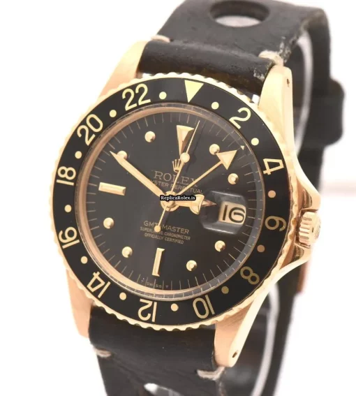 Terrific Fake Rolex Gmt-master 1675 Automatic Movement 40mm Yellow Gold Case Mens/unisex Watch