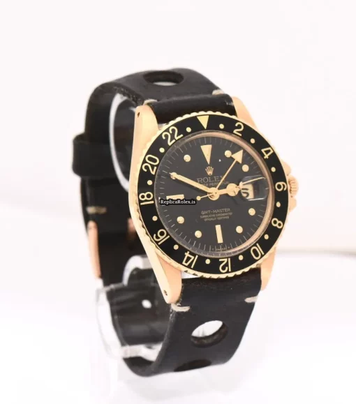 Terrific Fake Rolex Gmt-master 1675 Automatic Movement 40mm Yellow Gold Case Mens/unisex Watch - Image 4