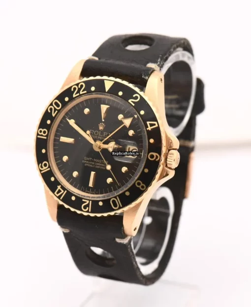 Terrific Fake Rolex Gmt-master 1675 Automatic Movement 40mm Yellow Gold Case Mens/unisex Watch - Image 5