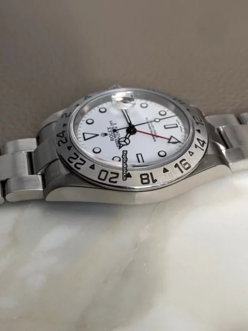 Defect Fake Rolex Explorer II 16570t Caliber 3185 Automatic Movement 40x47,2mm Steel Case Mens/unisex Watch - Image 9
