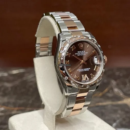 Nice Replica Rolex Lady-datejust 178341 Caliber 2235 Automatic Movement 31mm Gold/steel Case Womens Watch - Image 2