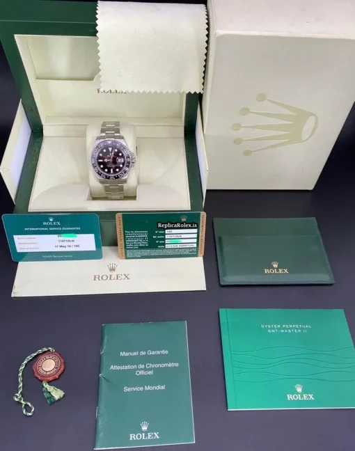 Popular Replica Rolex Gmt-master II 116710ln Caliber 3186 Automatic Movement 40mm Steel Case Mens/unisex Watch - Image 14