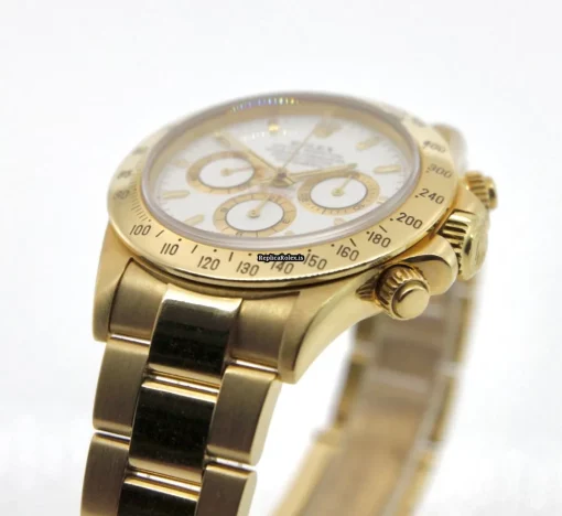 High Quality Fakes Rolex Daytona 16528 Caliber 4030 Automatic Movement 40mm Yellow Gold Case Mens/unisex Watch - Image 10