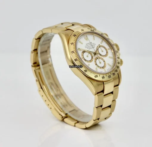 High Quality Fakes Rolex Daytona 16528 Caliber 4030 Automatic Movement 40mm Yellow Gold Case Mens/unisex Watch - Image 13