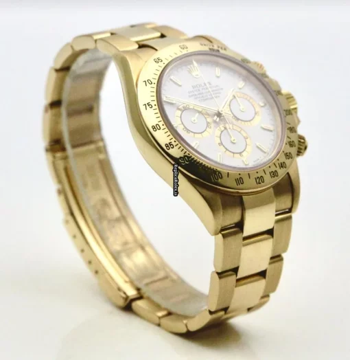 High Quality Fakes Rolex Daytona 16528 Caliber 4030 Automatic Movement 40mm Yellow Gold Case Mens/unisex Watch - Image 3
