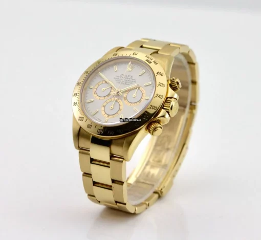 High Quality Fakes Rolex Daytona 16528 Caliber 4030 Automatic Movement 40mm Yellow Gold Case Mens/unisex Watch - Image 4