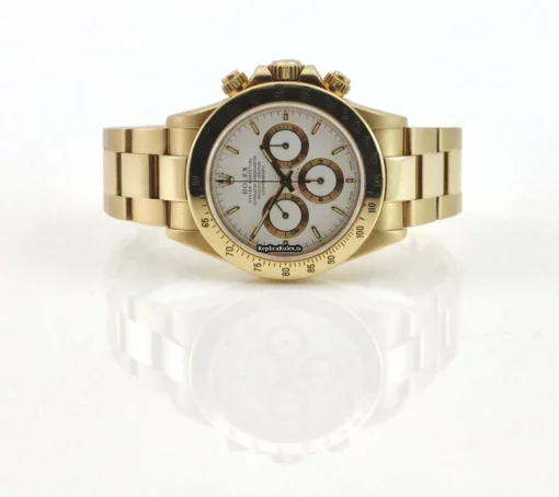 High Quality Fakes Rolex Daytona 16528 Caliber 4030 Automatic Movement 40mm Yellow Gold Case Mens/unisex Watch - Image 5
