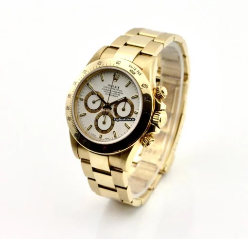 High Quality Fakes Rolex Daytona 16528 Caliber 4030 Automatic Movement 40mm Yellow Gold Case Mens/unisex Watch - Image 8