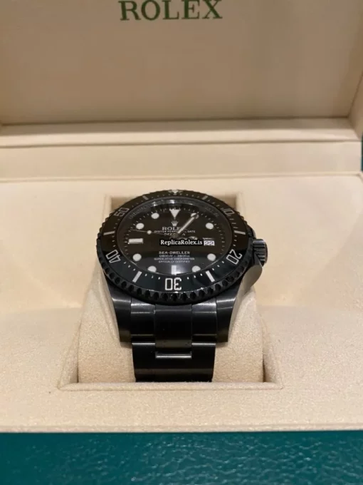 Cool Fake Rolex Sea-dweller Deepsea 116660 Caliber 3135 Automatic Movement 44mm Steel Case Mens/unisex Watch - Image 4