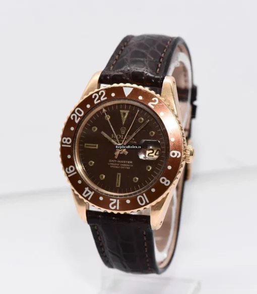 Fantastic Knockoff Rolex Gmt-master 1675 Automatic Movement 40mm Yellow Gold Case Mens/unisex Watch - Image 12