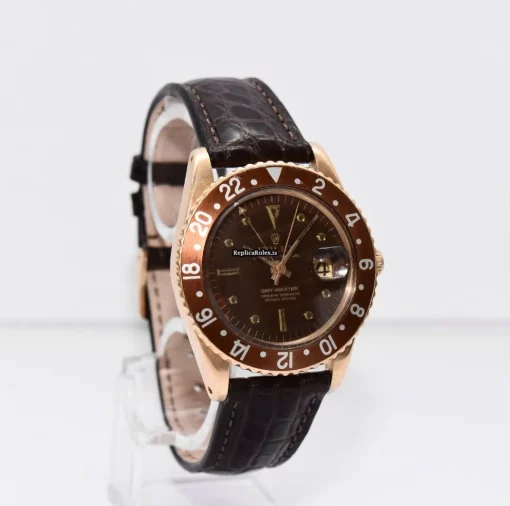 Fantastic Knockoff Rolex Gmt-master 1675 Automatic Movement 40mm Yellow Gold Case Mens/unisex Watch - Image 8