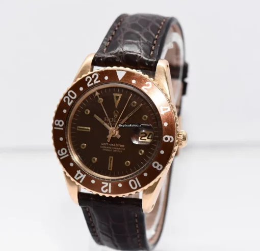 Fantastic Knockoff Rolex Gmt-master 1675 Automatic Movement 40mm Yellow Gold Case Mens/unisex Watch - Image 9