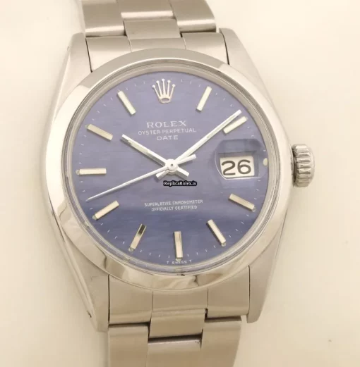 Great Fake Rolex Oyster Perpetual Date 1500 Caliber 1570 Automatic Movement 34mm Steel Case Mens/unisex Watch - Image 4