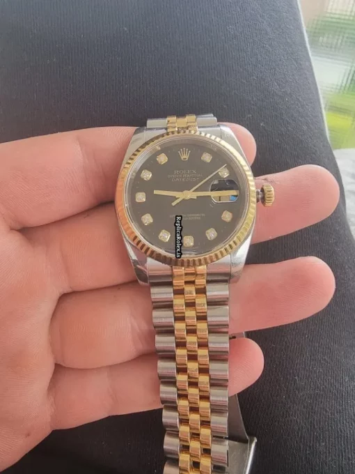 Ideal Fake Rolex Datejust 116233 Caliber 3135 Automatic Movement 36mm Gold/steel Case Mens/unisex Watch - Image 10