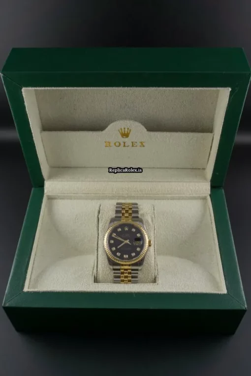 Ideal Fake Rolex Datejust 116233 Caliber 3135 Automatic Movement 36mm Gold/steel Case Mens/unisex Watch - Image 2