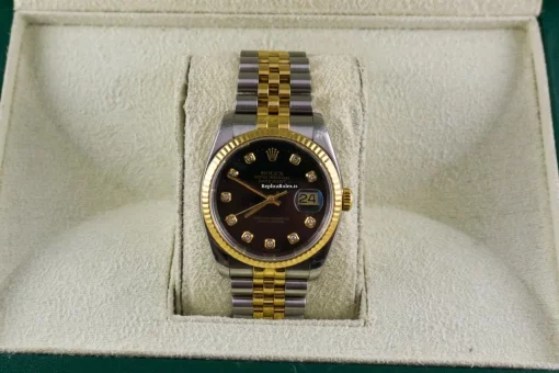 Ideal Fake Rolex Datejust 116233 Caliber 3135 Automatic Movement 36mm Gold/steel Case Mens/unisex Watch - Image 3