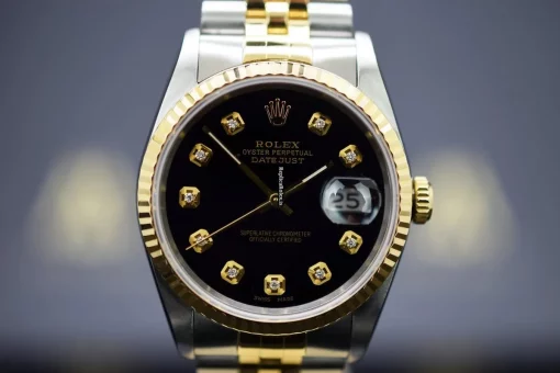 Incredible Fake Rolex Datejust 16233 Caliber 3135-31 Automatic Movement 36mm Gold/steel Case Watch - Image 10