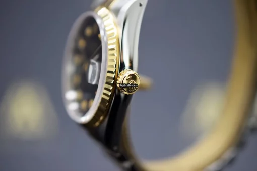 Incredible Fake Rolex Datejust 16233 Caliber 3135-31 Automatic Movement 36mm Gold/steel Case Watch - Image 8